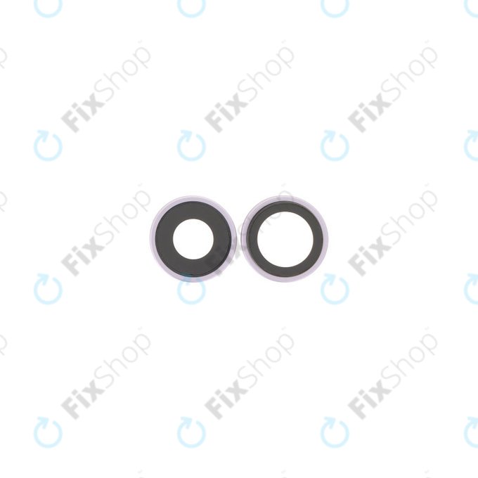 Apple iPhone 17 - Rear Camera Lens with Frame (Lavender) - 2pcs
