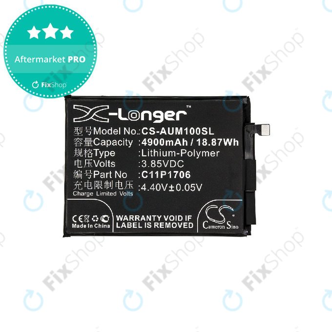 Battery for Asus Zenfone Max Pro M1 ZB602KL, 4900mAh, Li-Pol, 3.85V, 0B200-02870200, HQ