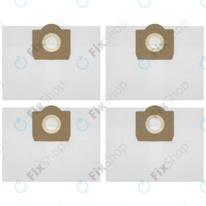 Dust Bag, 4pcs, Non-Woven Fabric for Kärcher MV 3, WD 3, WD 3.000-series, A-series, SE-series