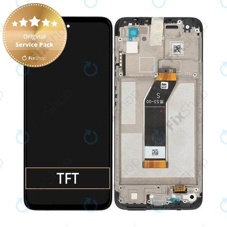 Xiaomi Redmi 10 (2022) 21121119SG 22011119UY - LCD Display + Touch Screen + Frame (Carbon Gray) - 560001K19S00 Genuine Service Pack