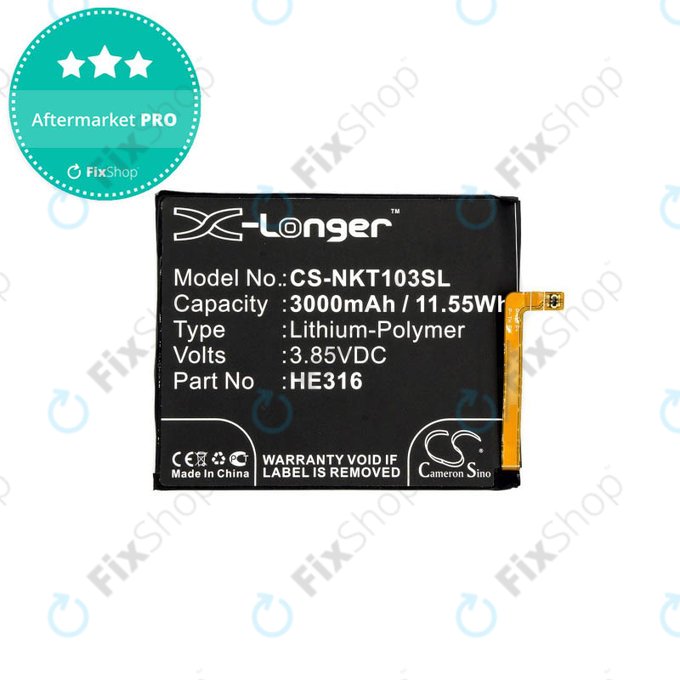 Nokia 6 - Battery HE316 3000mAh HQ