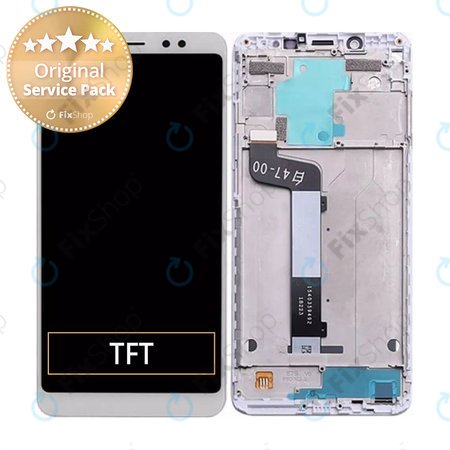 Xiaomi Redmi Note 5 Pro - LCD Display + Touch Screen + Frame (White) - 560410020033 Genuine Service Pack