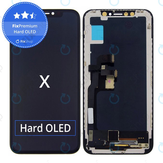 Display Hard OLED for iPhone X, Touch Screen with Frame, FixPremium