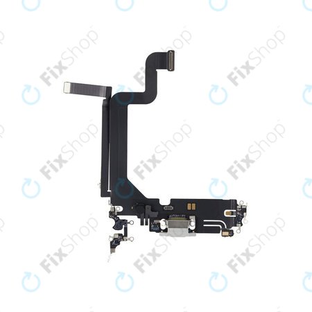 Apple iPhone 14 Pro Max - Charging Connector + Flex Cable (Silver)