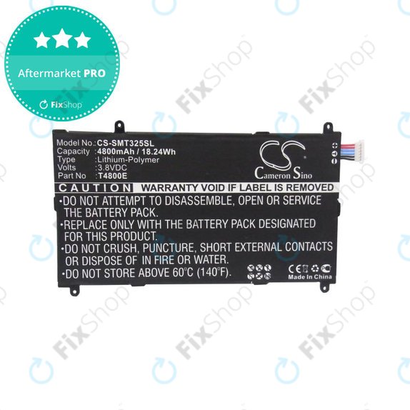 Battery for Samsung Galaxy Tab Pro 8.4, 4800mAh, Li-Pol, 3.8V, T4800E, HQ
