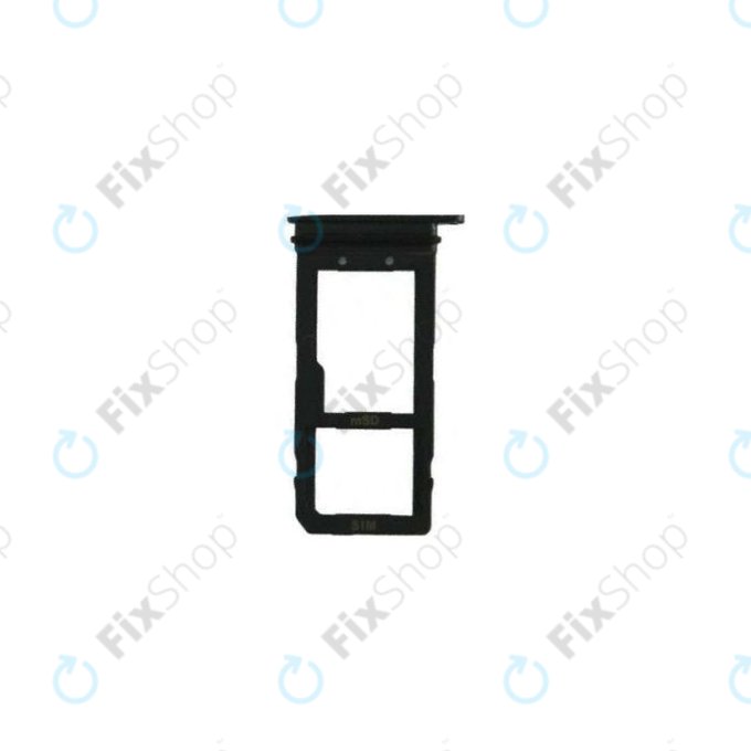 HTC U11 - SIM/SD Tray (Brilliant Black) - 72H0A209-02M Genuine Service Pack