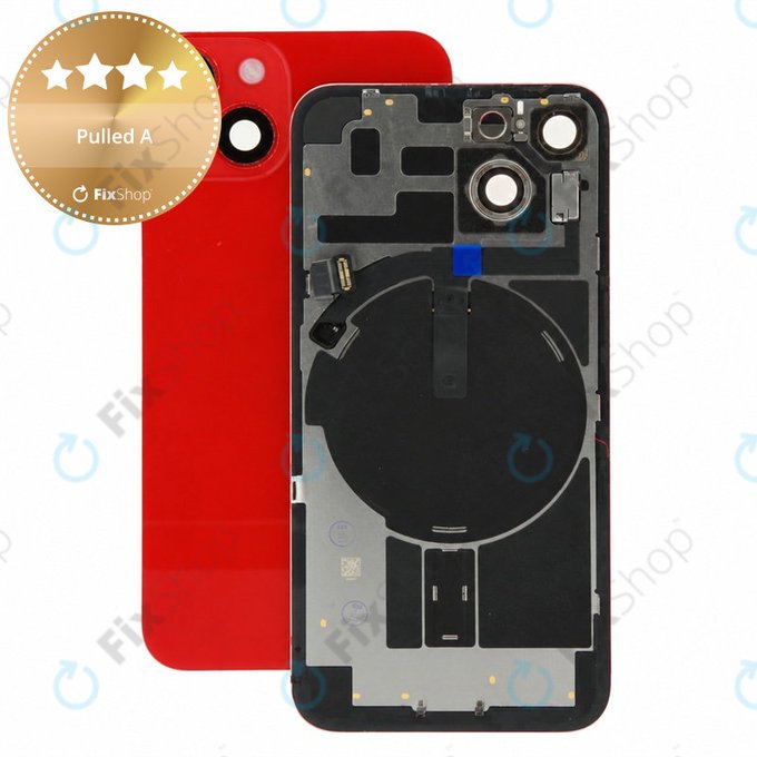 Rear Housing Glass for iPhone 14, (PRODUCT)RED, Pulled A