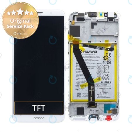 Huawei Honor 7A - LCD Display + Touch Screen + Frame + Battery (Gold) - 02351WER Genuine Service Pack