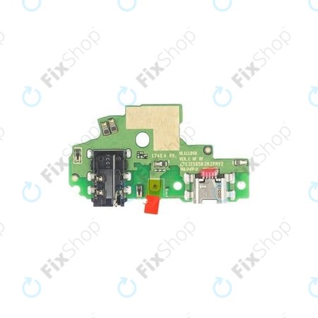 Huawei Honor 9 Lite - Charging Connector + Microphone + Jack Connector PCB Board - 02351SYN, 03024QAS Genuine Service Pack
