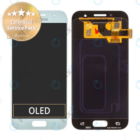 Samsung Galaxy A3 A320F (2017) - LCD Display + Touch Screen (Blue Mist) - GH97-19732C, GH97-19753C Genuine Service Pack