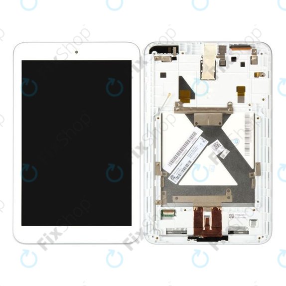 ASUS MeMO Pad 8 ME181C, ME181CX - LCD Display + Touch Screen + Frame (White) TFT