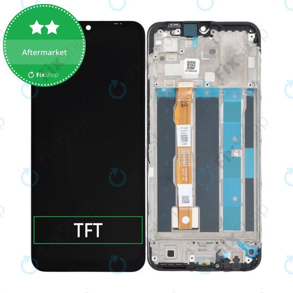 Vivo Y16 V2204 V2214 - LCD Display + Touch Screen + Frame (Stellar Black) TFT