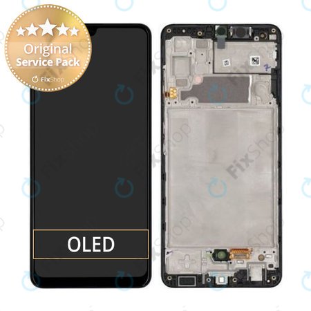 Samsung Galaxy A32 A325F - LCD Dsplay + Touch Screen + Frame (Awesome Black) - GH82-25566A, GH82-25579A Genuine Service Pack