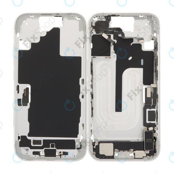 Apple iPhone 16 - Middle Frame + Power, Volume and Camera Buttons (White)