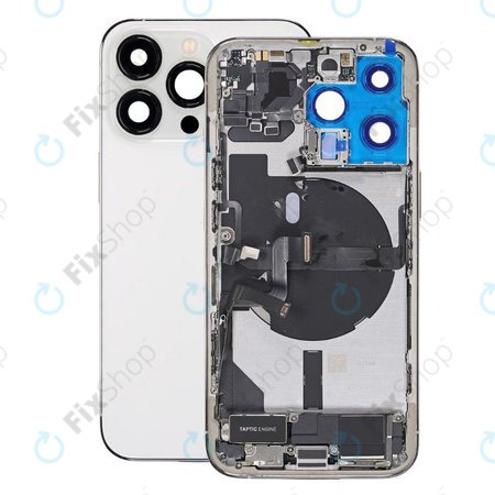 Apple iPhone 13 Pro - Rear Housing with Small Parts (Silver)