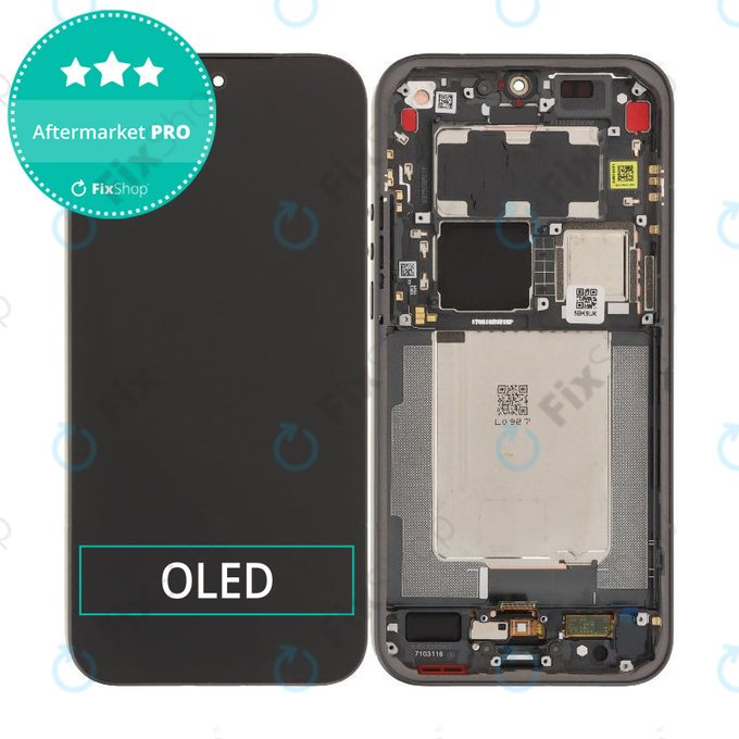 Display OLED for Xiaomi 17 Ultra, Black, Touch Screen with Frame
