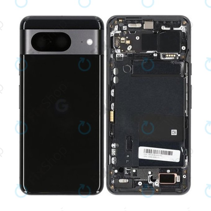 Google Pixel 8 GKWS6 G9BQD - Battery Cover (Obsidian) - G949-00563-01 Genuine Service Pack
