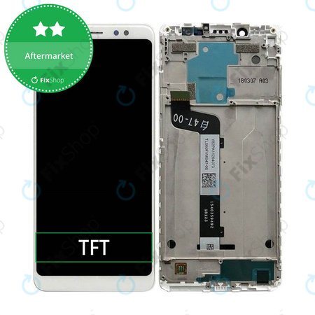 Xiaomi Redmi Note 5 Pro - LCD Display + Touch Screen + Frame (White) TFT