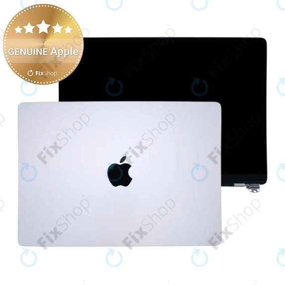 LCD display for MacBook Pro 14", A3112, A3185 (2024), with front glass and cover, Silver, 661-41792, Genuine Apple