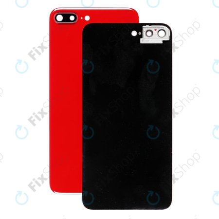 Apple iPhone 8 Plus - Rear Housing Glass + Camera Holder (Red)