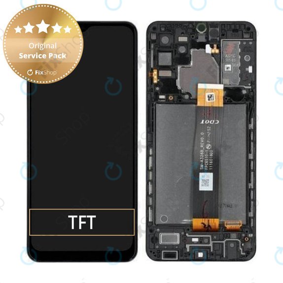 Samsung Galaxy A32 5G A326B - LCD Display + Touch Screen + Frame (Awesome Black) - GH82-25121A, GH82-25122A Genuine Service Pack