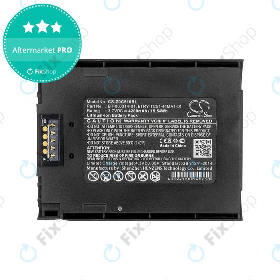 Battery for Zebra Tc51, Tc52, Tc56, Tc57, 4200mAh, Li-Ion, 3.7V, BT-000314-01, HQ