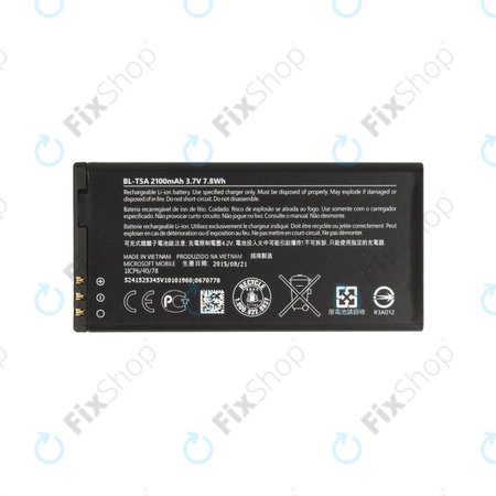 Microsoft Lumia 550 - Battery BL-T5A, 2100 mAh - 0670778