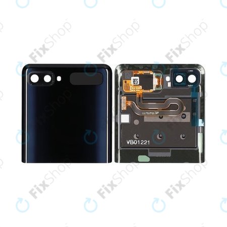 Samsung Galaxy Z Flip F700N - Battery Cover (Top) (Mirror Black) - GH96-13380A Genuine Service Pack