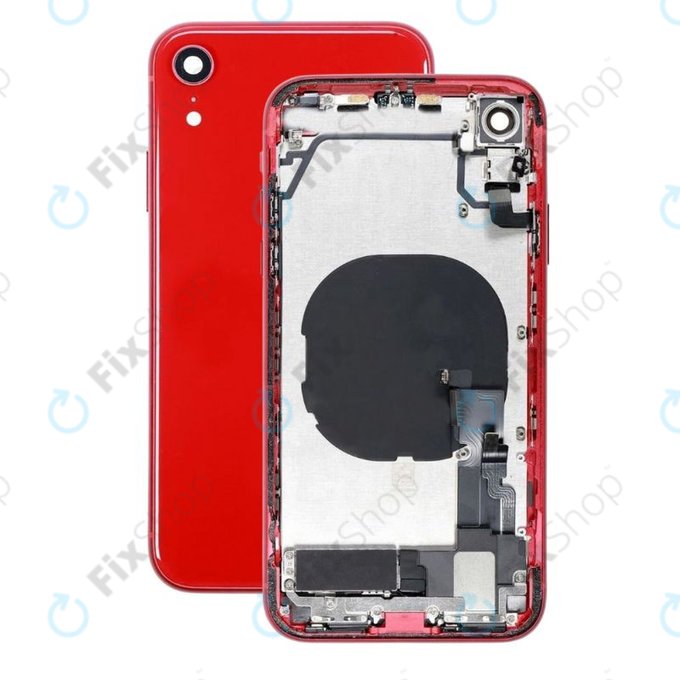 Apple iPhone XR - Rear Housing with Small Parts (Red)