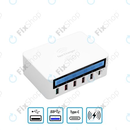 WLX-818F USB Service Charging Station with USB 3.0 and USB-C