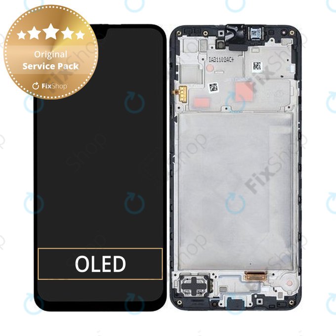 Display for Samsung A16 4G, Black, Touch Screen with Frame, GH82-36253A, Genuine Service Pack